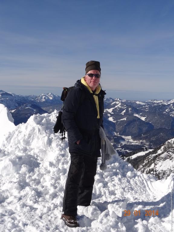 Philosophische Bildwanderung - Winterwanderung Auf dem Nebelhorn zum Zeigersattel - Allgaeu