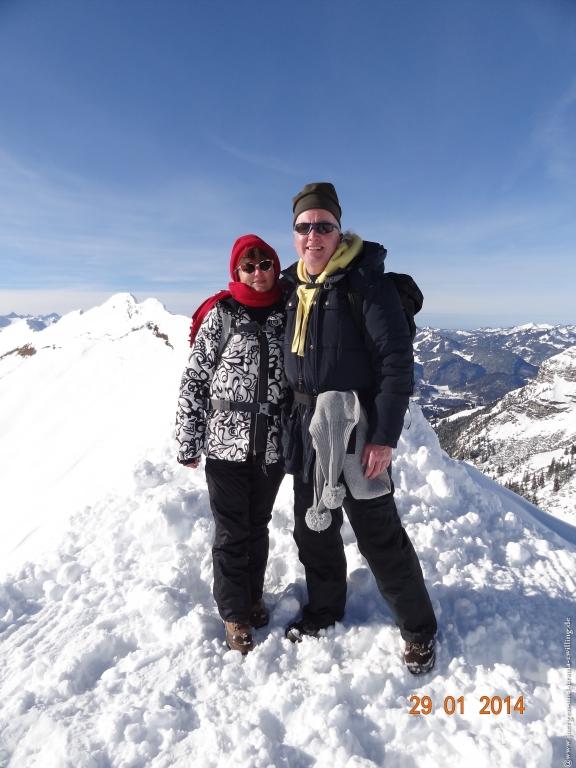 Philosophische Bildwanderung - Winterwanderung  Auf dem Nebelhorn zum Zeigersattel - Allgaeu