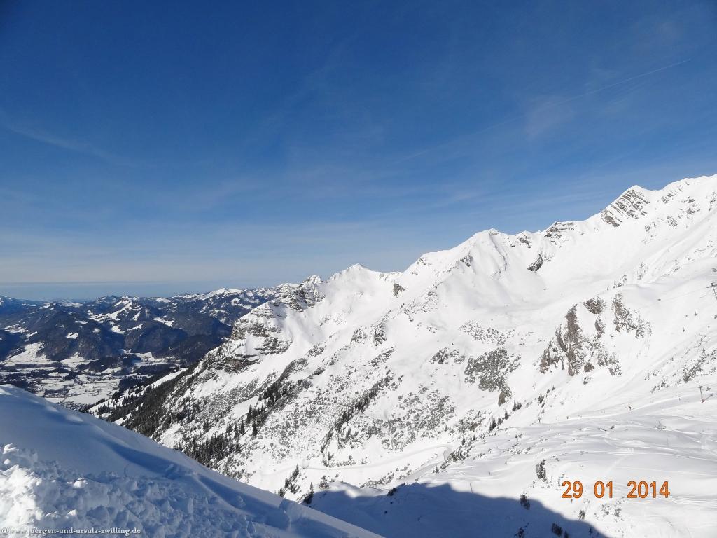 Philosophische Bildwanderung - Winterwanderung Auf dem Nebelhorn zum Zeigersattel - Allgaeu