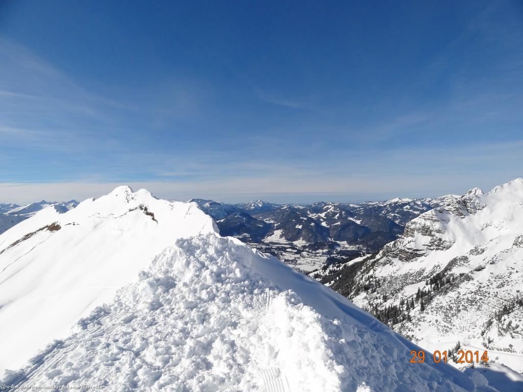 Philosophische Bildwanderung - Winterwanderung Auf dem Nebelhorn zum Zeigersattel - Allgaeu
