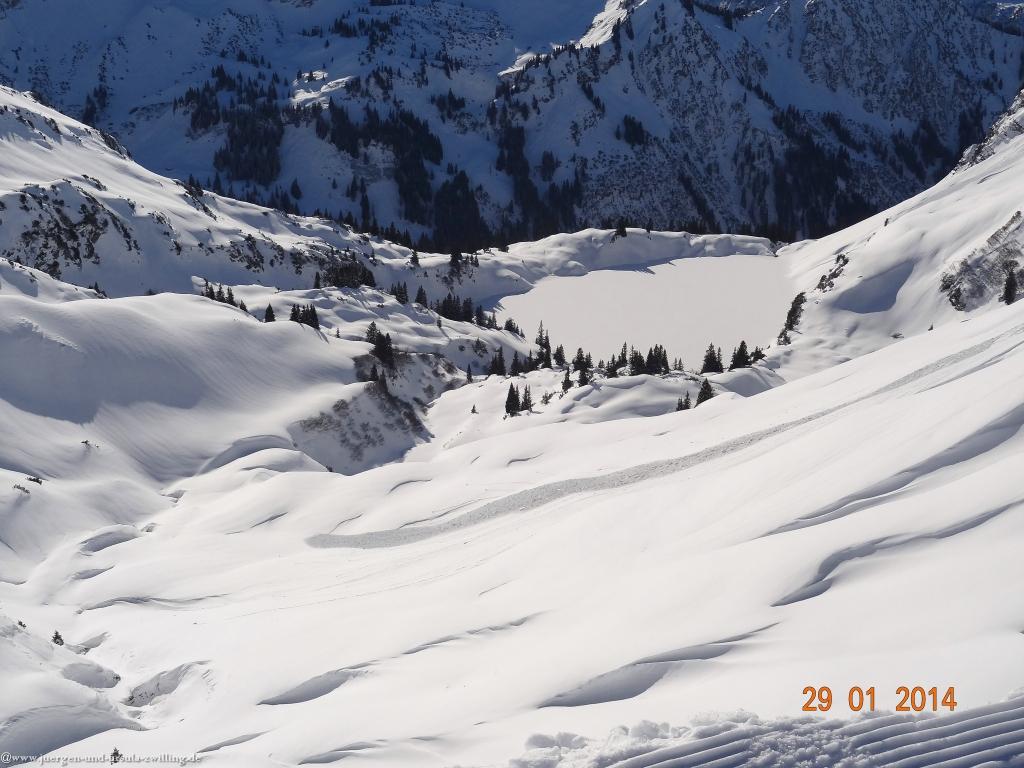 Philosophische Bildwanderung - Winterwanderung Auf dem Nebelhorn zum Zeigersattel - Allgaeu