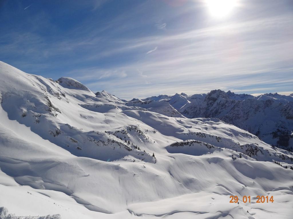 Philosophische Bildwanderung - Winterwanderung Auf dem Nebelhorn zum Zeigersattel - Allgaeu