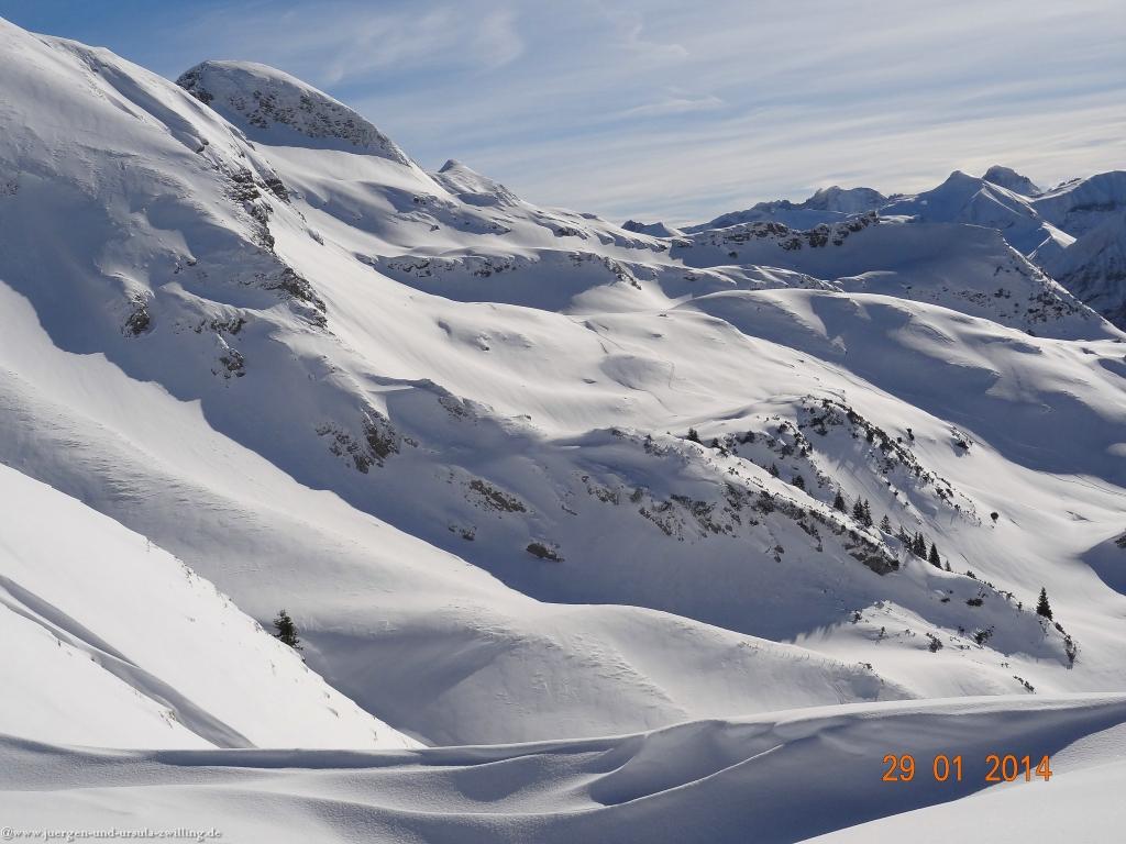 Philosophische Bildwanderung - Winterwanderung Auf dem Nebelhorn zum Zeigersattel - Allgaeu