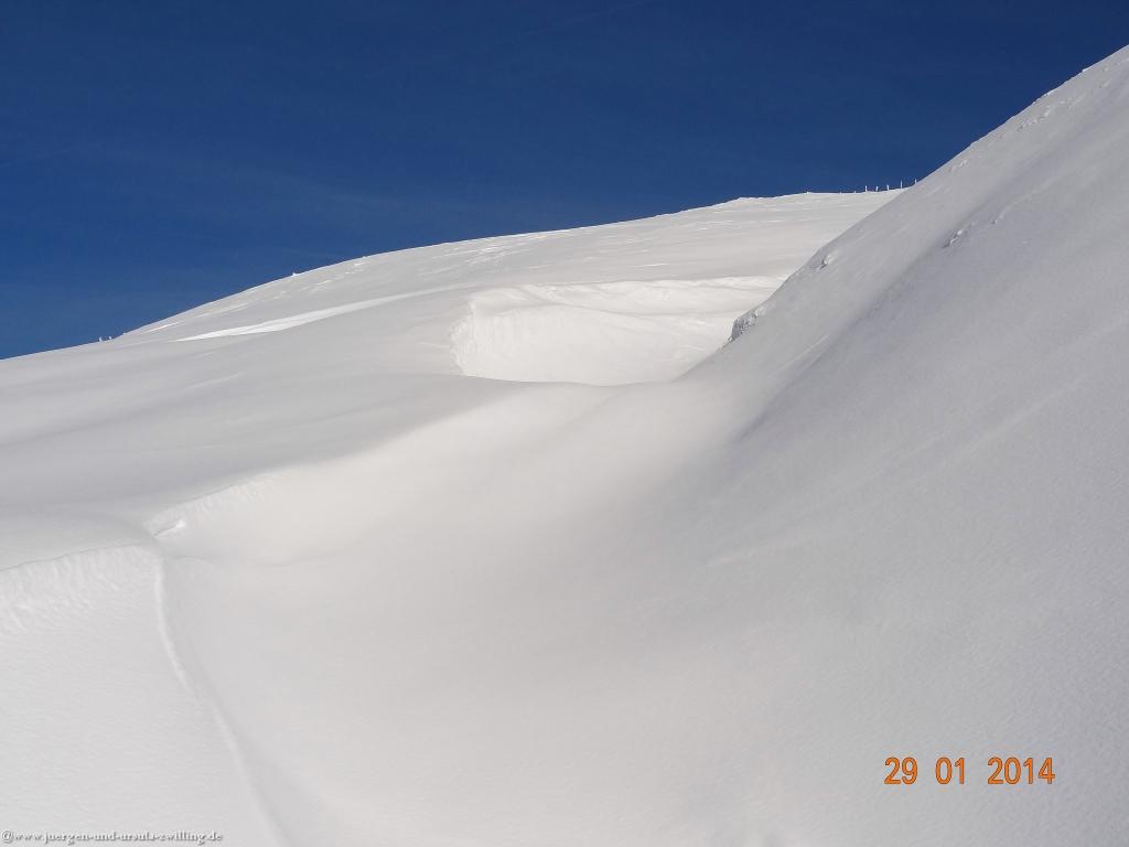 Philosophische Bildwanderung - Winterwanderung Auf dem Nebelhorn zum Zeigersattel - Allgaeu