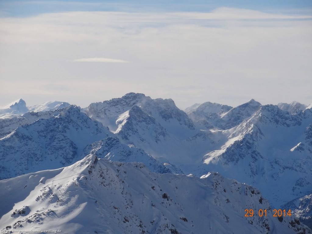 Philosophische Bildwanderung - Winterwanderung Auf dem Nebelhorn zum Zeigersattel - Allgaeu