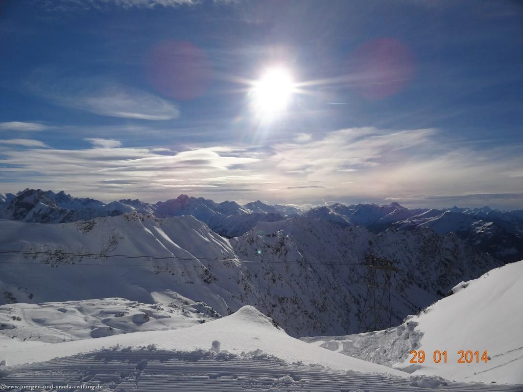 Philosophische Bildwanderung - Winterwanderung Auf dem Nebelhorn zum Zeigersattel - Allgaeu