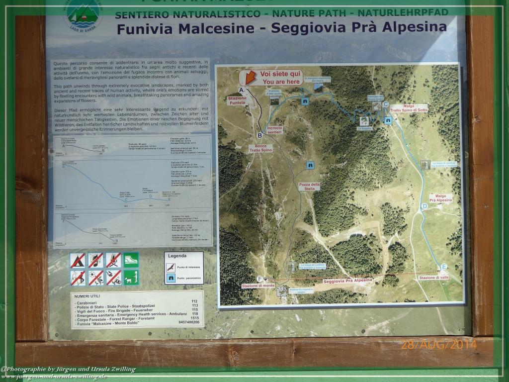 Philosophische Bildwanderung – eine Zeitreise Gardasee - Riva del Garda - Malcesine - Monte Baldo – Sirmione - Grotta Cascata del Varonel - Abschied über Ledrosee