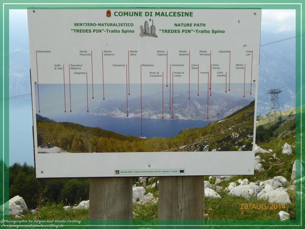 Philosophische Bildwanderung – eine Zeitreise Gardasee - Riva del Garda - Malcesine - Monte Baldo – Sirmione - Grotta Cascata del Varonel - Abschied über Ledrosee