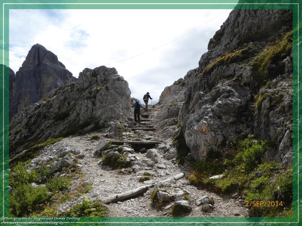 Philosophische Bildwanderung Drei Zinnen Hütte -Rifugio Antonio Locatelli - Sexten - Dolomitien