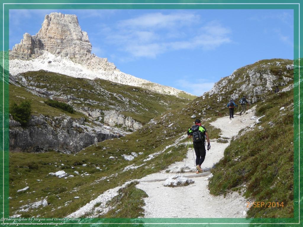 Philosophische Bildwanderung Drei Zinnen Hütte -Rifugio Antonio Locatelli - Sexten - Dolomitien