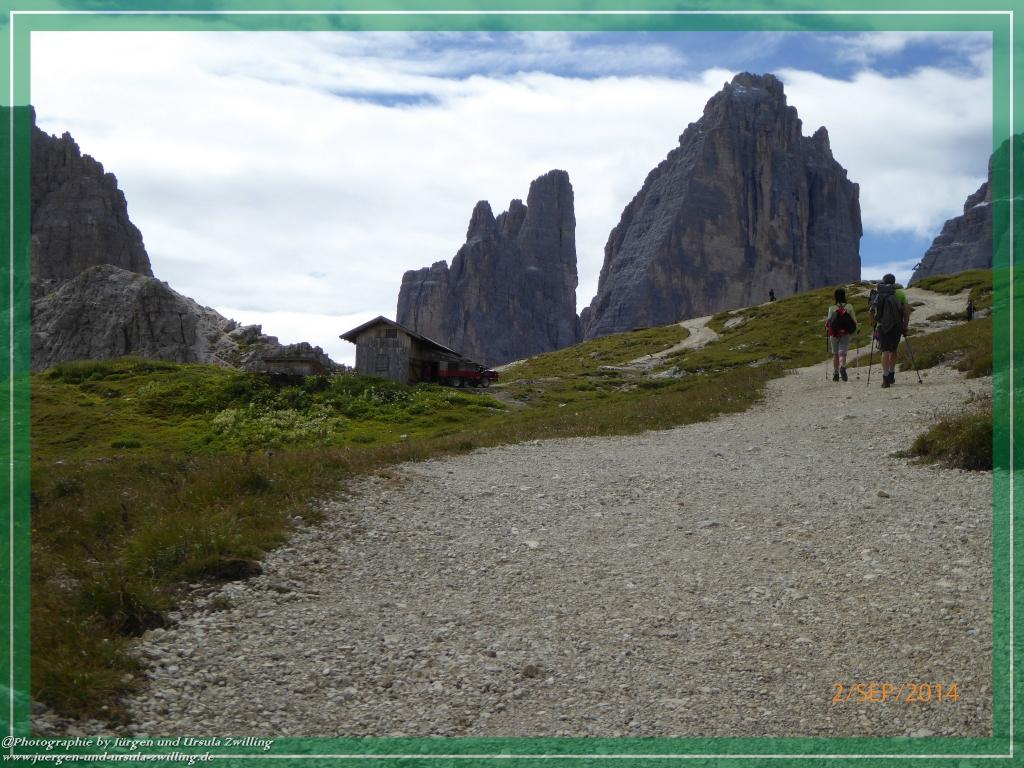 Philosophische Bildwanderung Drei Zinnen Hütte -Rifugio Antonio Locatelli - Sexten - Dolomitien