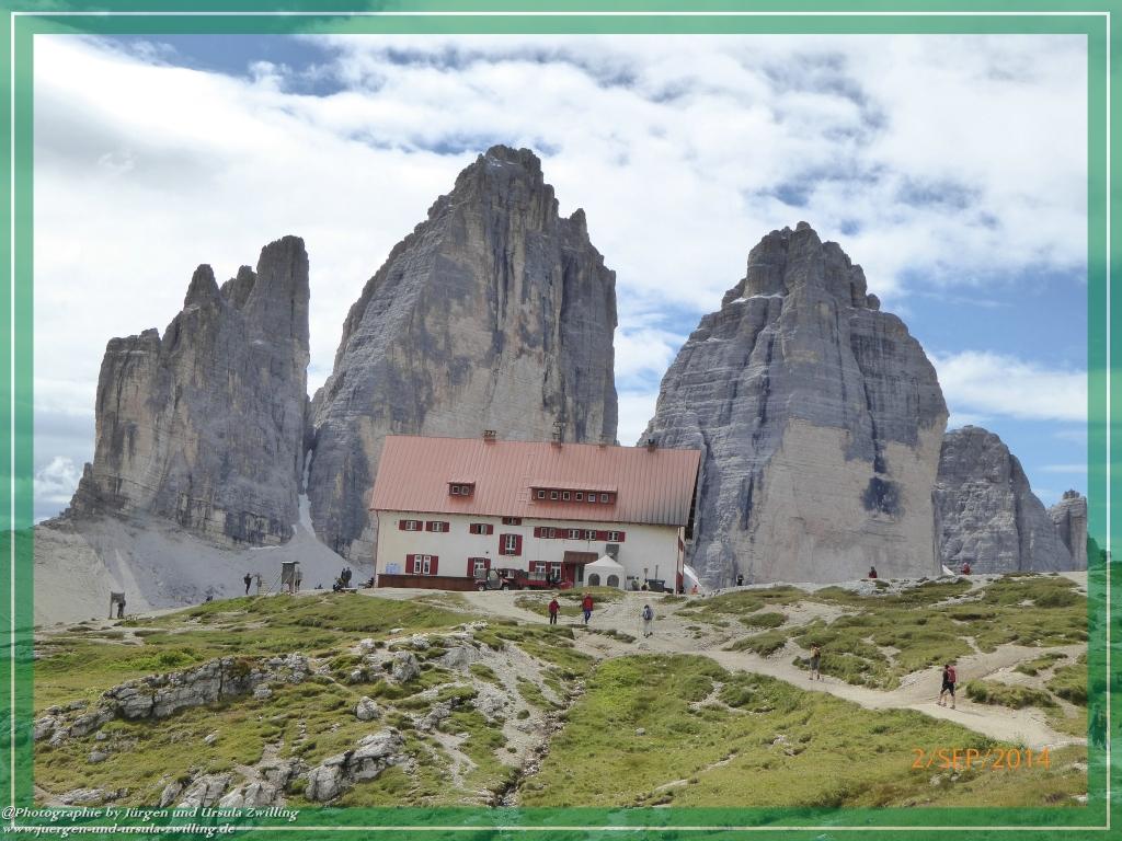 Philosophische Bildwanderung Drei Zinnen Hütte -Rifugio Antonio Locatelli - Sexten - Dolomitien