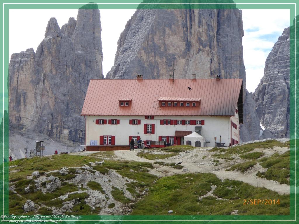 Philosophische Bildwanderung Drei Zinnen Hütte -Rifugio Antonio Locatelli - Sexten - Dolomitien
