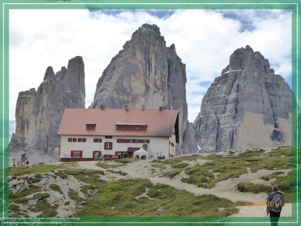 Philosophische Bildwanderung Drei Zinnen Hütte -Rifugio Antonio Locatelli - Sexten - Dolomitien
