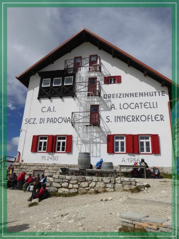 Philosophische Bildwanderung Drei Zinnen Hütte -Rifugio Antonio Locatelli - Sexten - Dolomitien