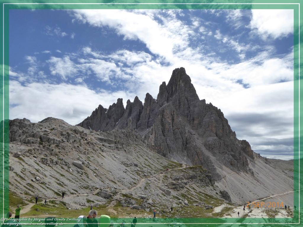 Philosophische Bildwanderung Drei Zinnen Hütte -Rifugio Antonio Locatelli - Sexten - Dolomitien