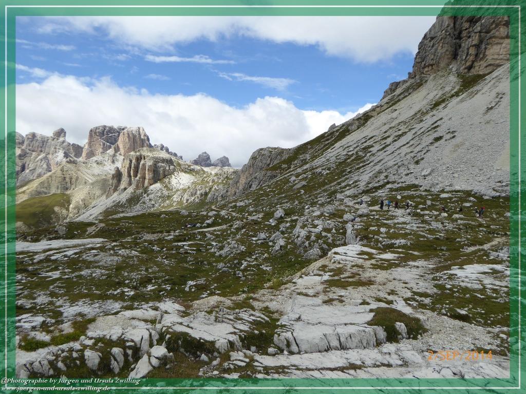 Philosophische Bildwanderung Drei Zinnen Hütte -Rifugio Antonio Locatelli - Sexten - Dolomitien