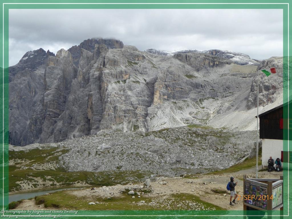 Philosophische Bildwanderung Drei Zinnen Hütte -Rifugio Antonio Locatelli - Sexten - Dolomitien