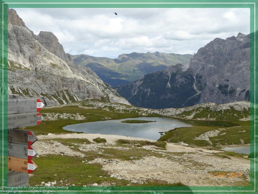 Philosophische Bildwanderung Drei Zinnen Hütte -Rifugio Antonio Locatelli - Sexten - Dolomitien