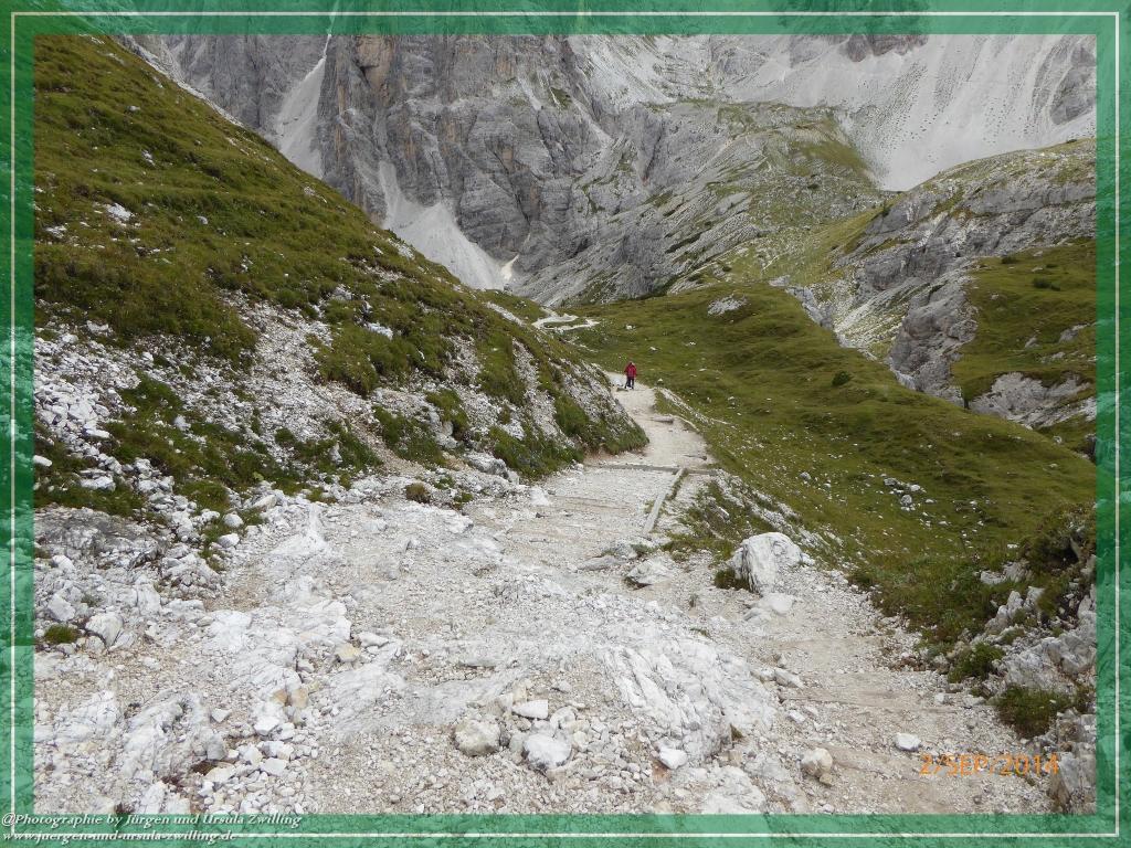 Philosophische Bildwanderung Drei Zinnen Hütte -Rifugio Antonio Locatelli - Sexten - Dolomitien