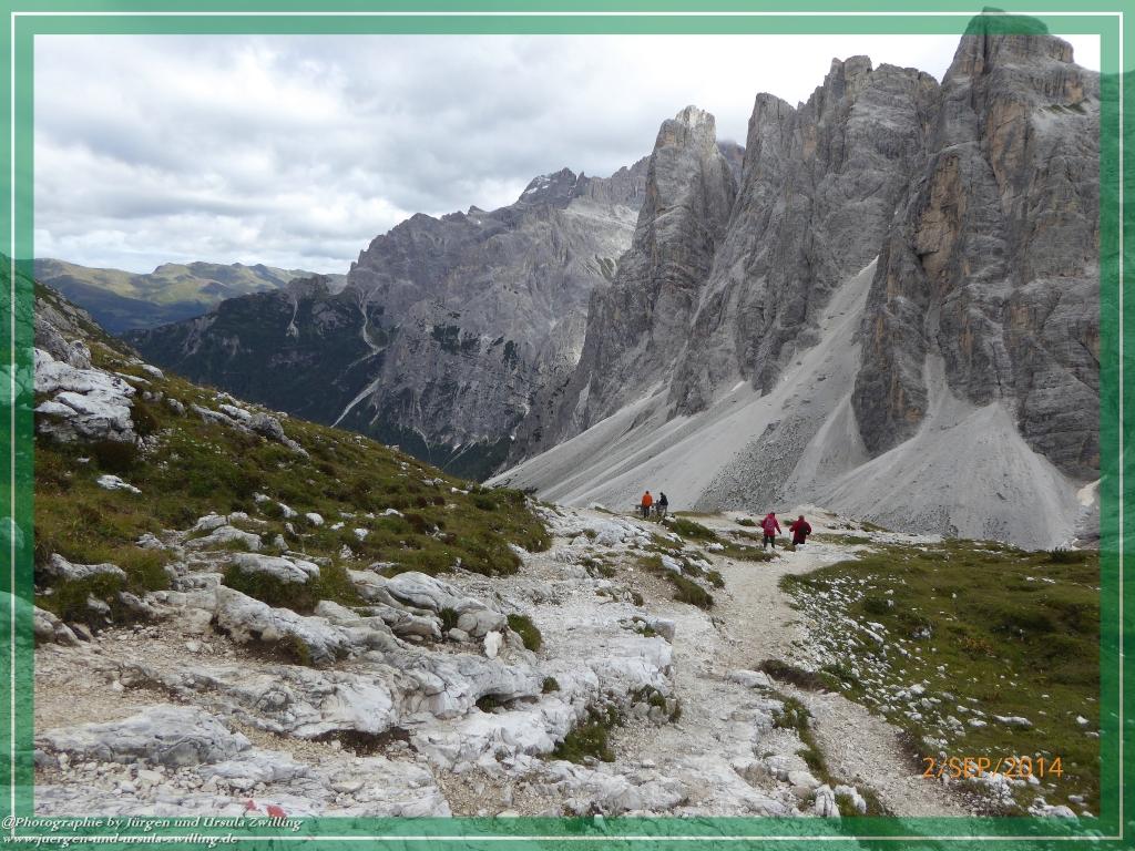 Philosophische Bildwanderung Drei Zinnen Hütte -Rifugio Antonio Locatelli - Sexten - Dolomitien