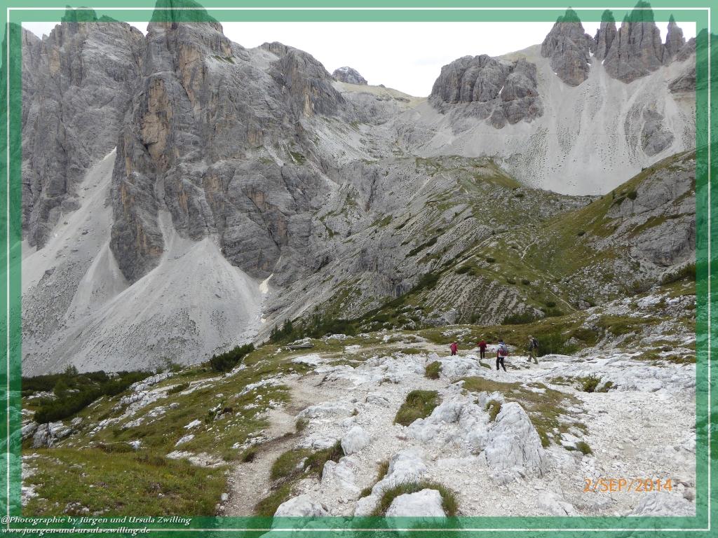 Philosophische Bildwanderung Drei Zinnen Hütte -Rifugio Antonio Locatelli - Sexten - Dolomitien