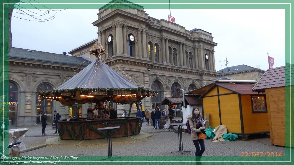 Weihnachtsmarkt im Mainz 2014 am Hauptbahnhof