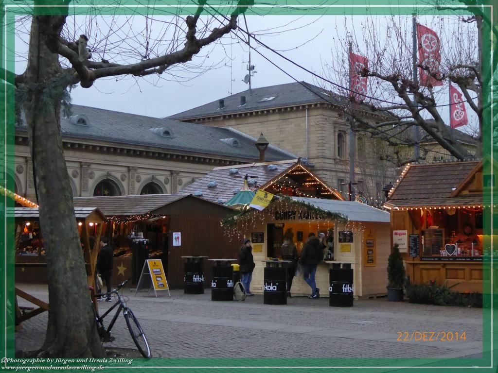Weihnachtsmarkt im Mainz 2014 am Hauptbahnhof