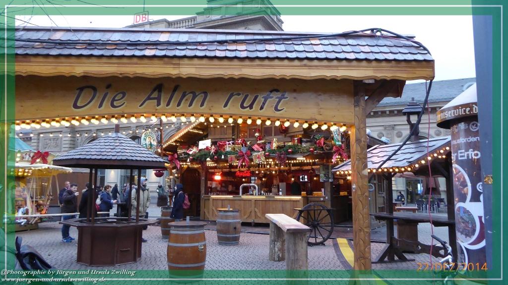 Weihnachtsmarkt im Mainz 2014 am Hauptbahnhof