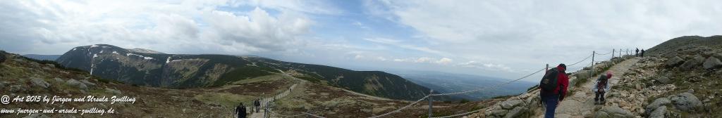 Philosophische Bildwanderung Karpacz - Kocioł Łomniczki - Śnieżka - Karkonosze - Krakonoše - Polen - Tschechien(Krummhübel - Melzergrund - Schneekoppe Riesengebirge)