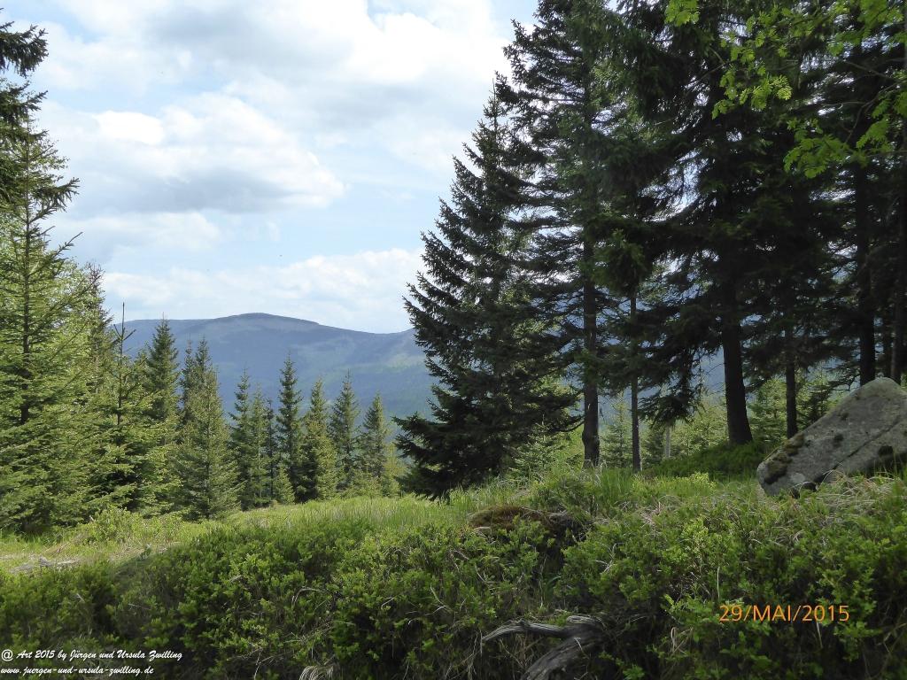 Philosophische Bildwanderung - Przesieka - Borowice - Słonecznik -Karkonosze - Krakonoše - Polen -Tschechien -(Hain - Baberhäuser - Mittagstein - Riesengebirge