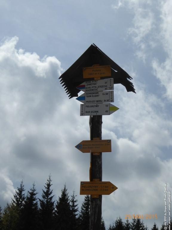 Philosophische Bildwanderung - Przesieka - Borowice - Słonecznik -Karkonosze - Krakonoše - Polen -Tschechien -(Hain - Baberhäuser - Mittagstein - Riesengebirge