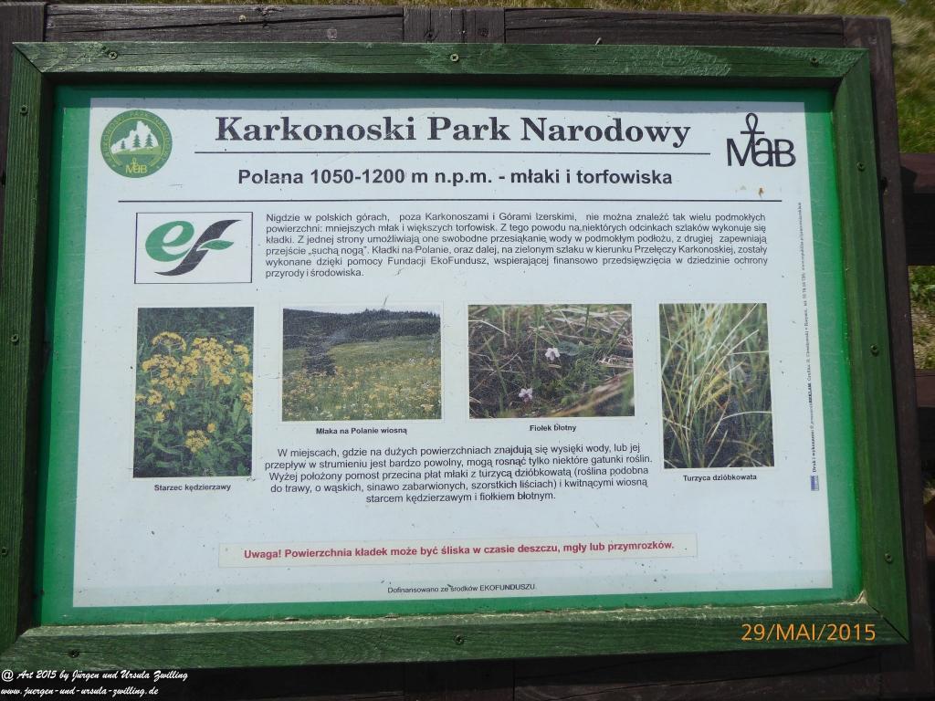 Philosophische Bildwanderung - Przesieka - Borowice - Słonecznik -Karkonosze - Krakonoše - Polen -Tschechien -(Hain - Baberhäuser - Mittagstein - Riesengebirge