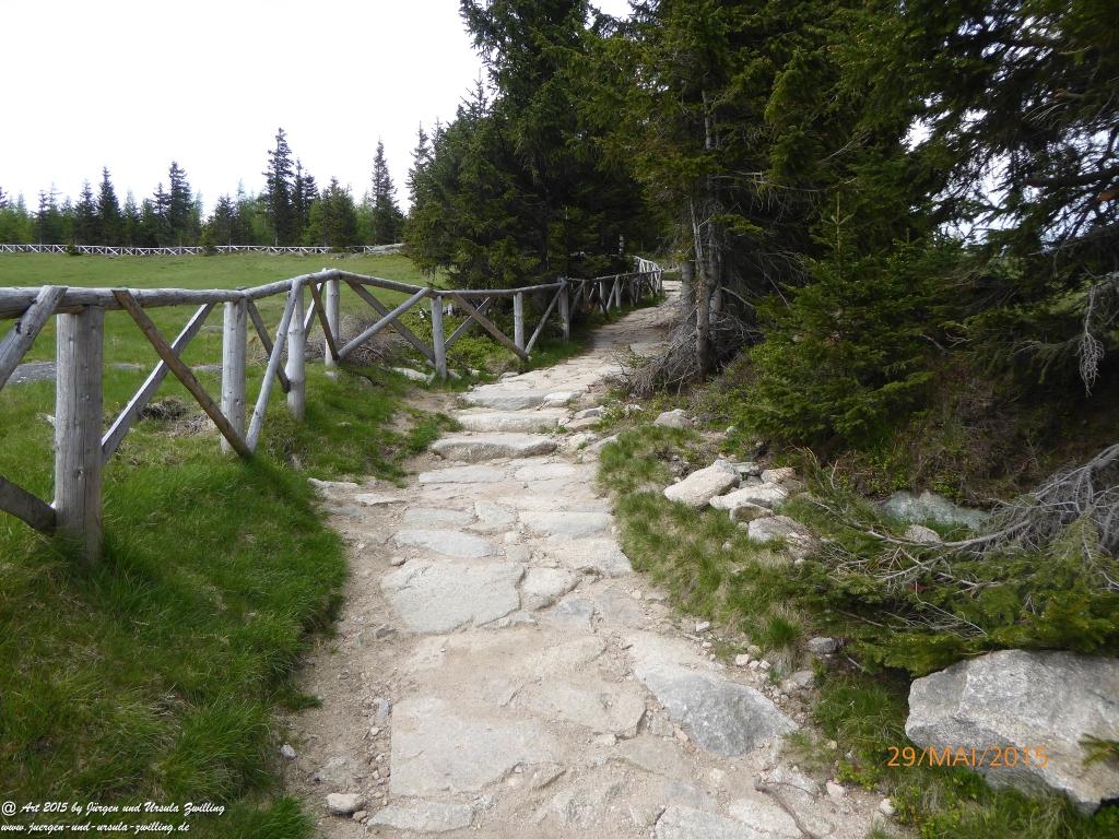 Philosophische Bildwanderung - Przesieka - Borowice - Słonecznik -Karkonosze - Krakonoše - Polen -Tschechien -(Hain - Baberhäuser - Mittagstein - Riesengebirge