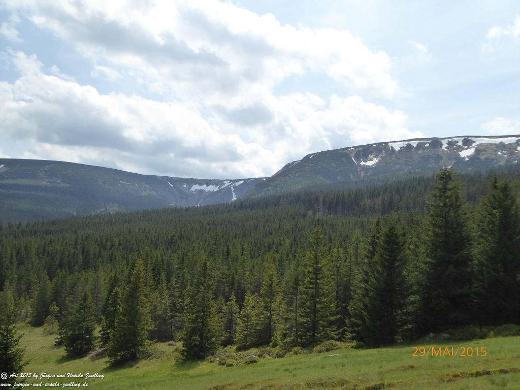 Philosophische Bildwanderung - Przesieka - Borowice - Słonecznik -Karkonosze - Krakonoše - Polen -Tschechien -(Hain - Baberhäuser - Mittagstein - Riesengebirge