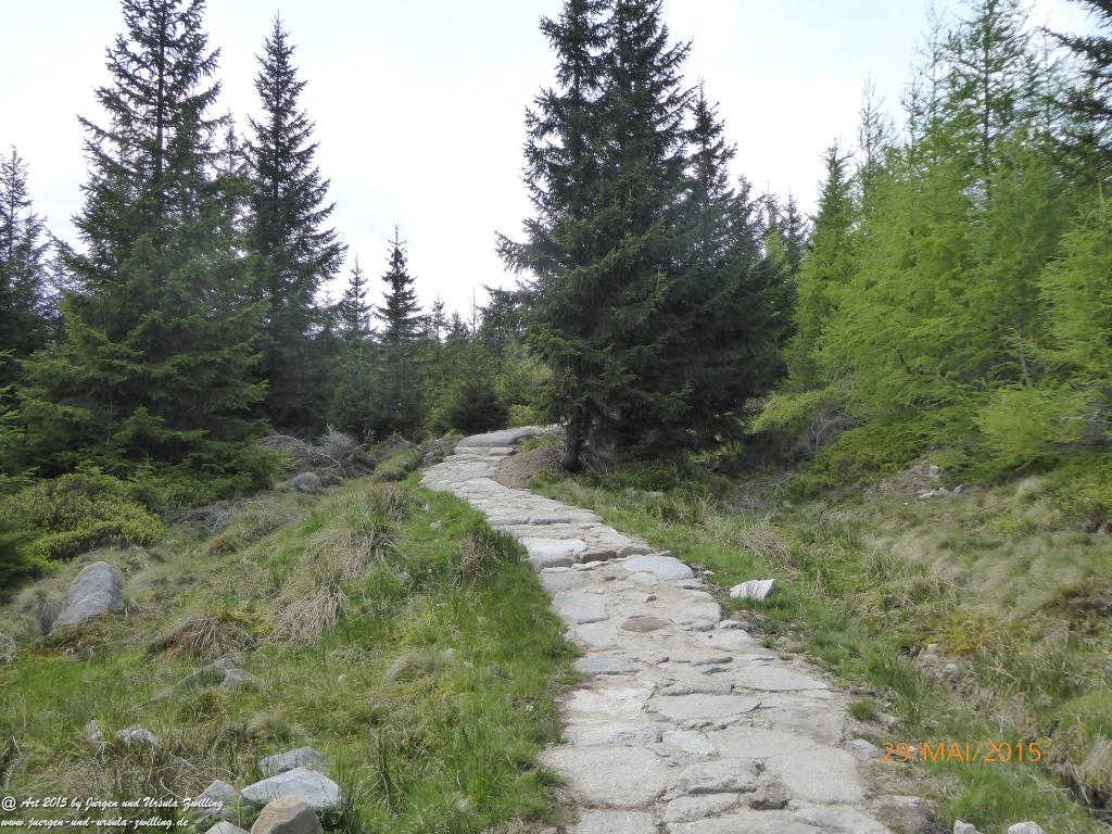 Philosophische Bildwanderung - Przesieka - Borowice - Słonecznik -Karkonosze - Krakonoše - Polen -Tschechien -(Hain - Baberhäuser - Mittagstein - Riesengebirge