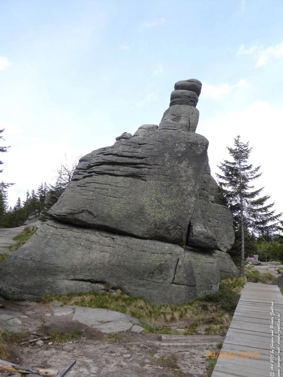 Philosophische Bildwanderung - Przesieka - Borowice - Słonecznik -Karkonosze - Krakonoše - Polen -Tschechien -(Hain - Baberhäuser - Mittagstein - Riesengebirge