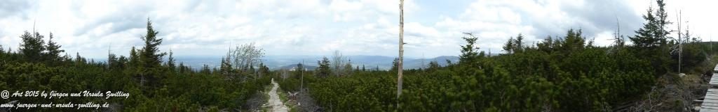 Philosophische Bildwanderung - Przesieka - Borowice - Słonecznik -Karkonosze - Krakonoše - Polen -Tschechien -(Hain - Baberhäuser - Mittagstein - Riesengebirge