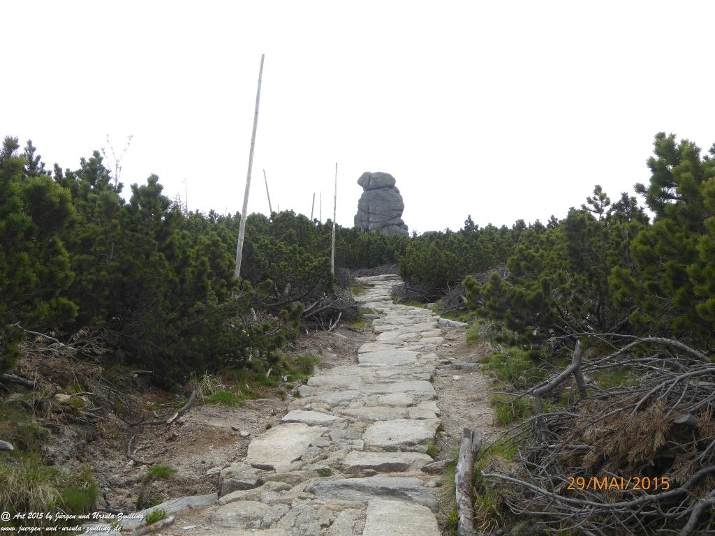 Philosophische Bildwanderung - Przesieka - Borowice - Słonecznik -Karkonosze - Krakonoše - Polen -Tschechien -(Hain - Baberhäuser - Mittagstein - Riesengebirge