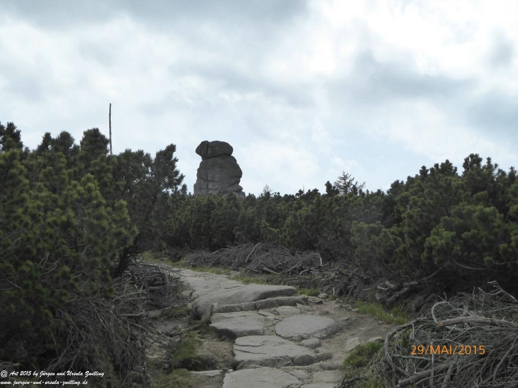 Philosophische Bildwanderung - Przesieka - Borowice - Słonecznik -Karkonosze - Krakonoše - Polen -Tschechien -(Hain - Baberhäuser - Mittagstein - Riesengebirge