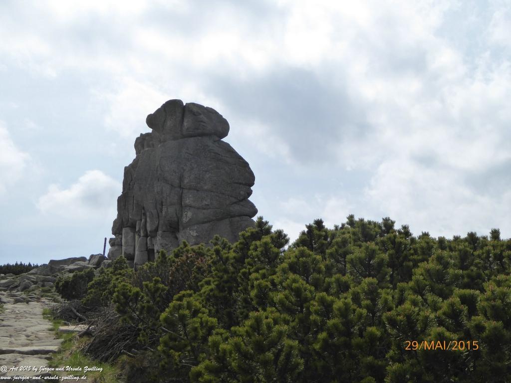 Philosophische Bildwanderung - Przesieka - Borowice - Słonecznik -Karkonosze - Krakonoše - Polen -Tschechien -(Hain - Baberhäuser - Mittagstein - Riesengebirge
