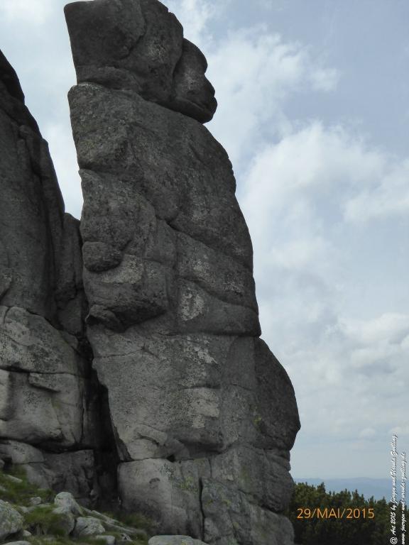 Philosophische Bildwanderung - Przesieka - Borowice - Słonecznik -Karkonosze - Krakonoše - Polen -Tschechien -(Hain - Baberhäuser - Mittagstein - Riesengebirge