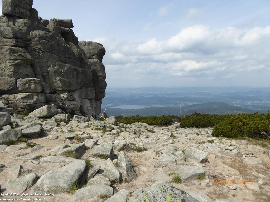 Philosophische Bildwanderung - Przesieka - Borowice - Słonecznik -Karkonosze - Krakonoše - Polen -Tschechien -(Hain - Baberhäuser - Mittagstein - Riesengebirge
