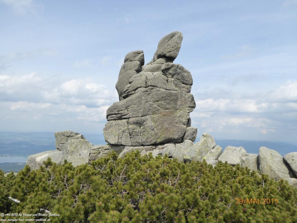 Philosophische Bildwanderung - Przesieka - Borowice - Słonecznik -Karkonosze - Krakonoše - Polen -Tschechien -(Hain - Baberhäuser - Mittagstein - Riesengebirge