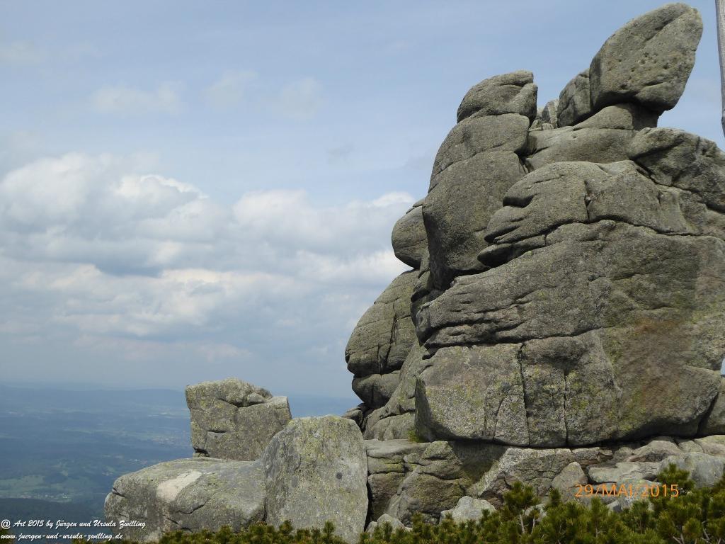 Philosophische Bildwanderung - Przesieka - Borowice - Słonecznik -Karkonosze - Krakonoše - Polen -Tschechien -(Hain - Baberhäuser - Mittagstein - Riesengebirge