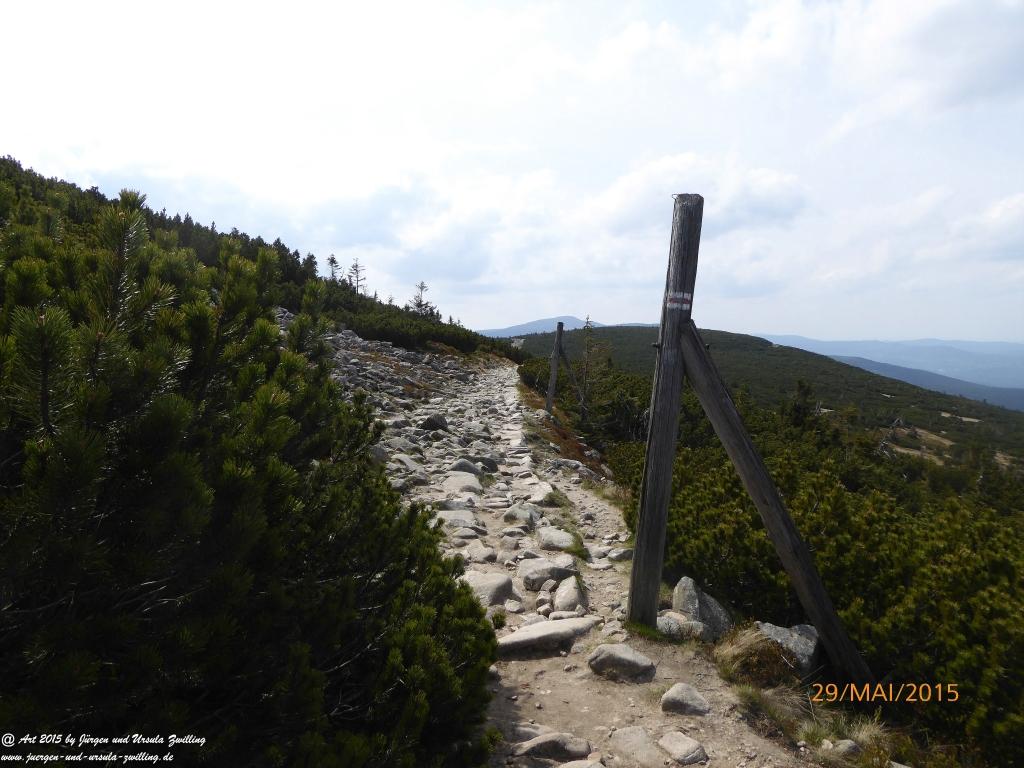 Philosophische Bildwanderung - Przesieka - Borowice - Słonecznik -Karkonosze - Krakonoše - Polen -Tschechien -(Hain - Baberhäuser - Mittagstein - Riesengebirge