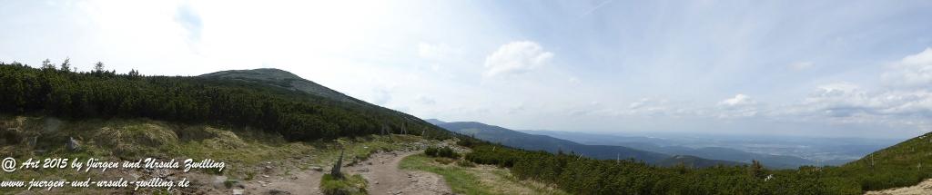 Philosophische Bildwanderung - Przesieka - Borowice - Słonecznik -Karkonosze - Krakonoše - Polen -Tschechien -(Hain - Baberhäuser - Mittagstein - Riesengebirge