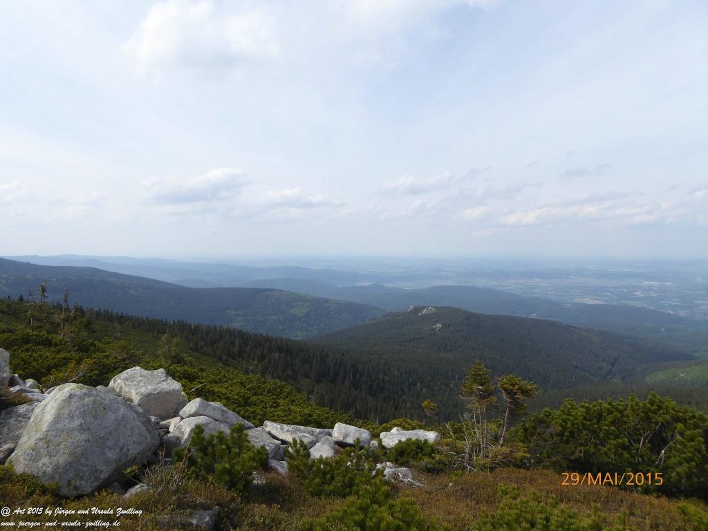 Philosophische Bildwanderung - Przesieka - Borowice - Słonecznik -Karkonosze - Krakonoše - Polen -Tschechien -(Hain - Baberhäuser - Mittagstein - Riesengebirge