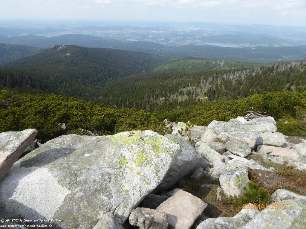 Philosophische Bildwanderung - Przesieka - Borowice - Słonecznik -Karkonosze - Krakonoše - Polen -Tschechien -(Hain - Baberhäuser - Mittagstein - Riesengebirge