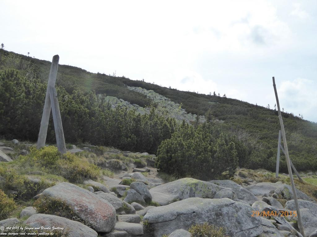 Philosophische Bildwanderung - Przesieka - Borowice - Słonecznik -Karkonosze - Krakonoše - Polen -Tschechien -(Hain - Baberhäuser - Mittagstein - Riesengebirge